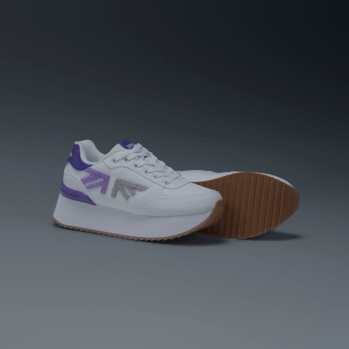 Tenis Blanco Morado Mujer - imagen 5