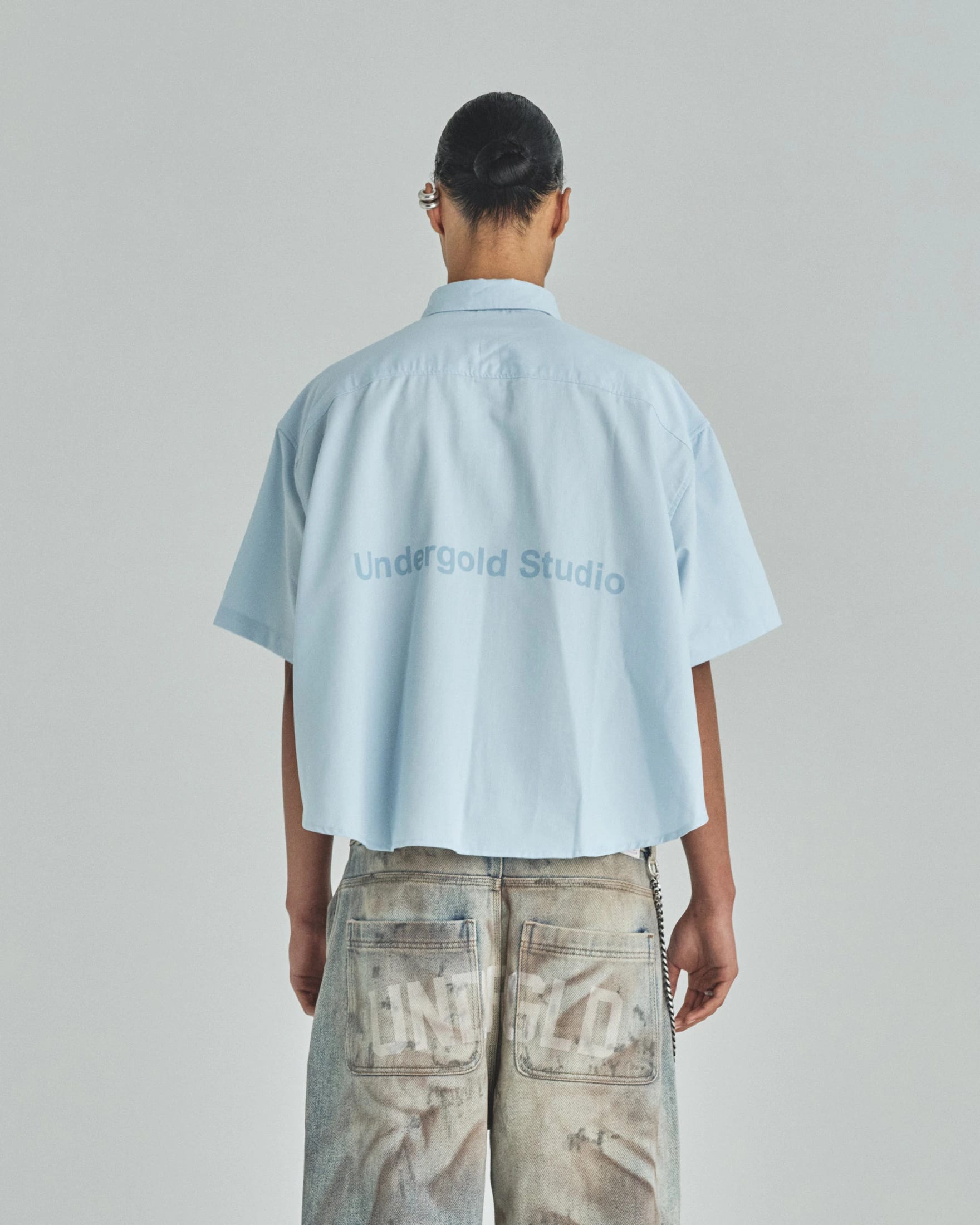 Basics Undergold Studio Boxy Fit Shirt Light Blue - imagen 7