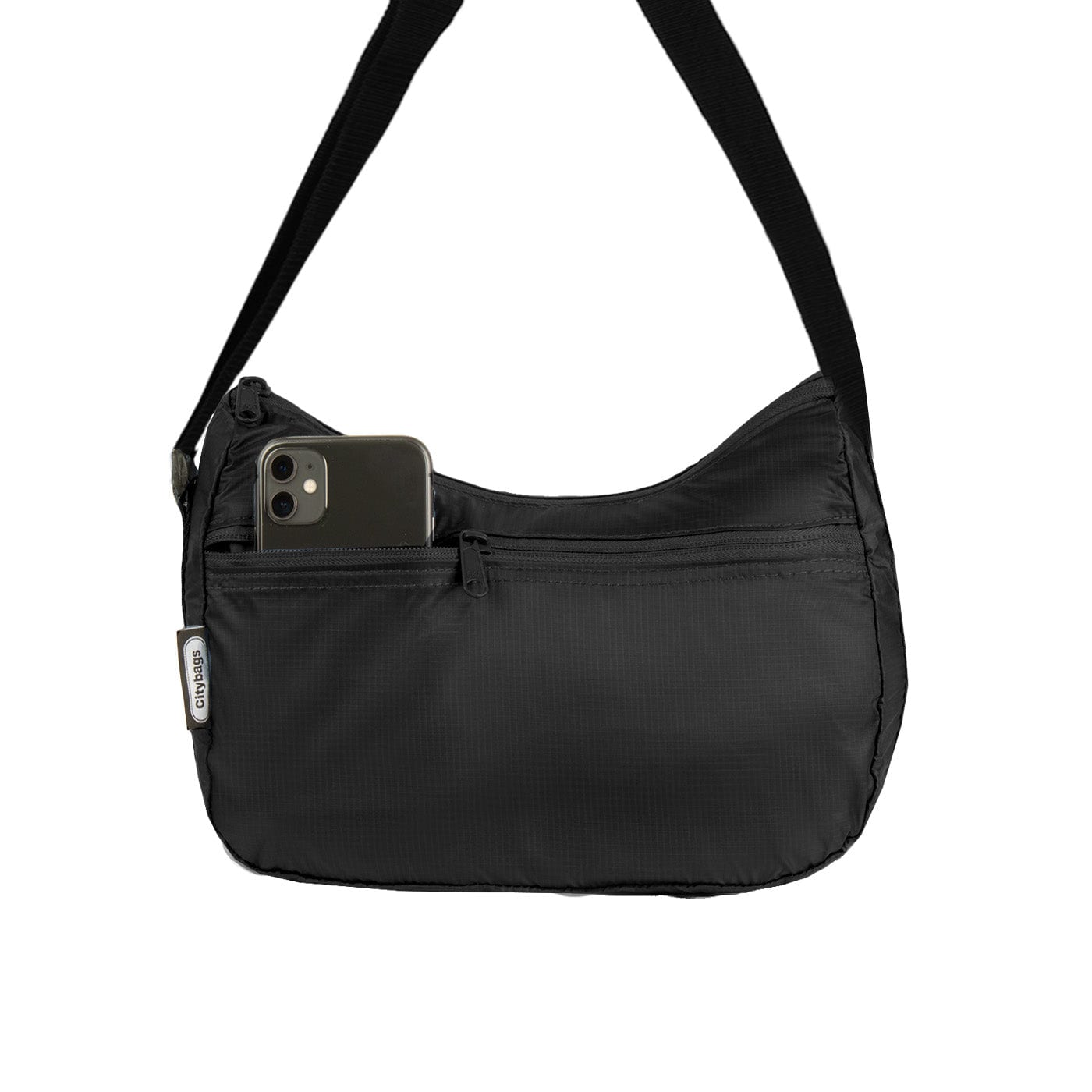 Bolso City Manos Libres Plegable Negro - imagen 4