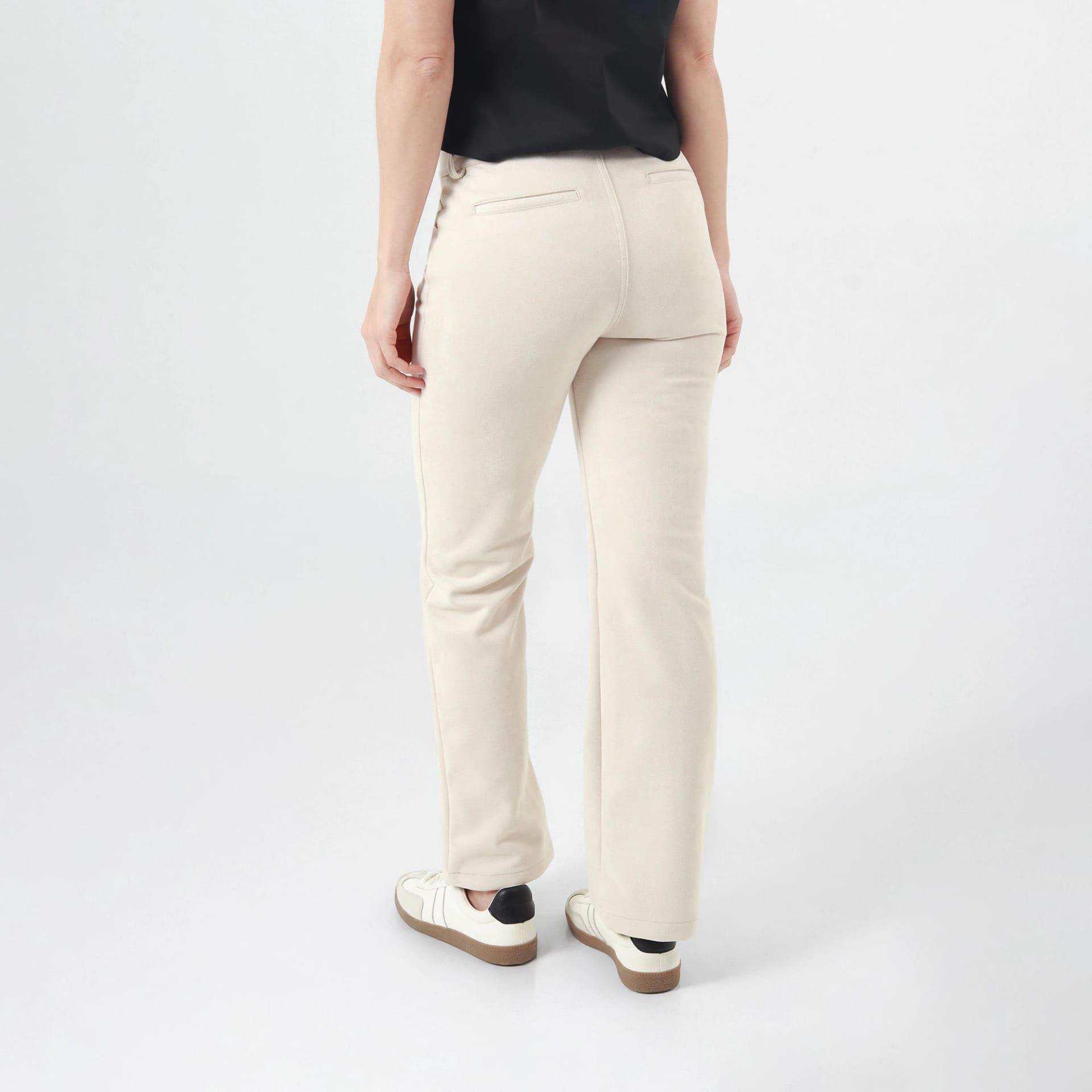 Pantalónen gamuza bota recta - imagen 3