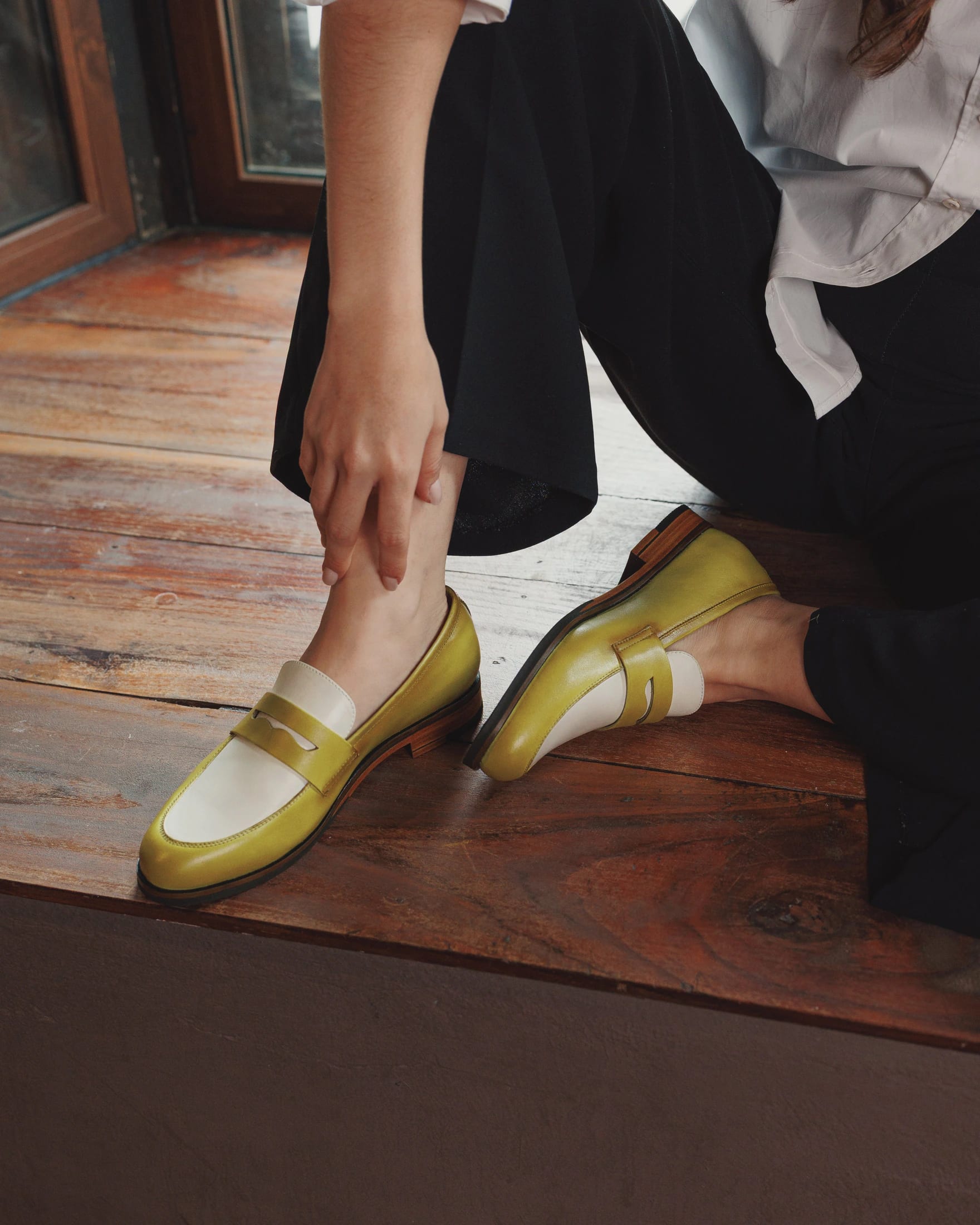 Mocasín Alessa Lima-Blanco Suela Clásica - imagen 6