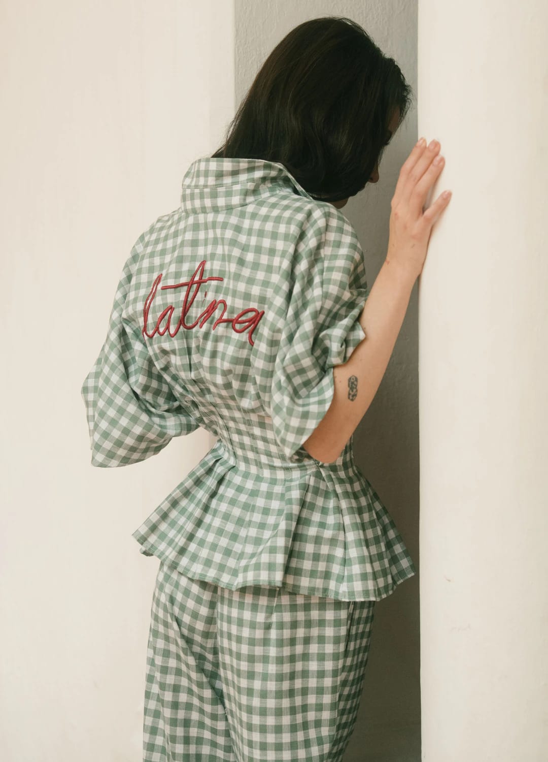 Camisera Gaviota Cuadros Verde - imagen 3