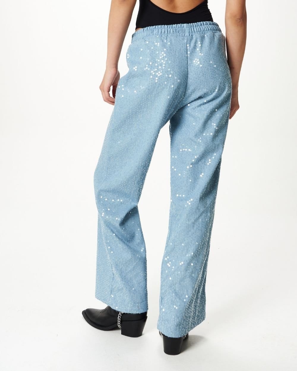 DENIM GLITTER PANTS - imagen 4