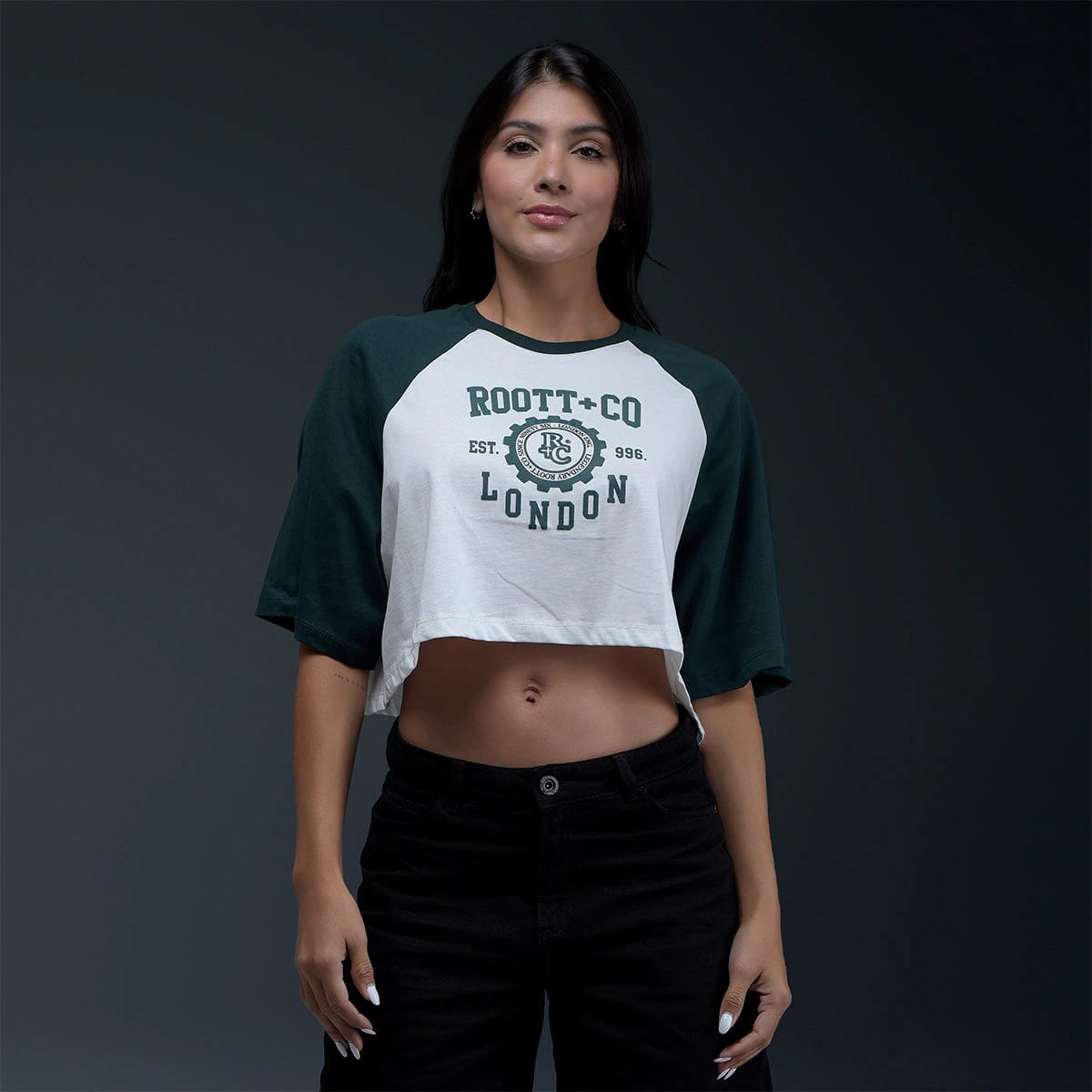 Camiseta Oversize Blanca Verde - imagen 1