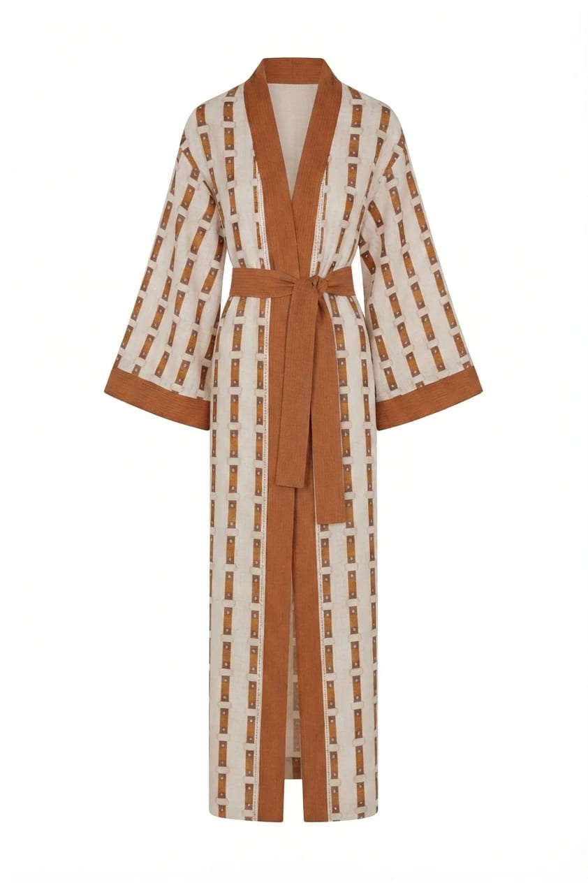 Rafaela Linen Kaftan / Horse Reins Exclusivo* - imagen 1