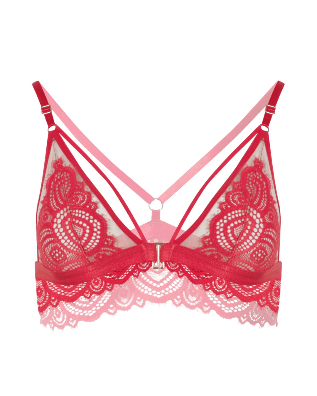 Bralette en encaje - DOMINICA ROJO - imagen 2