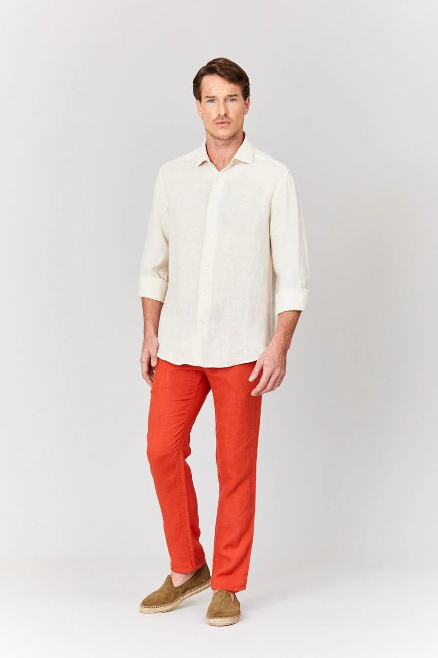 Men's linen pants chili basic - imagen 8
