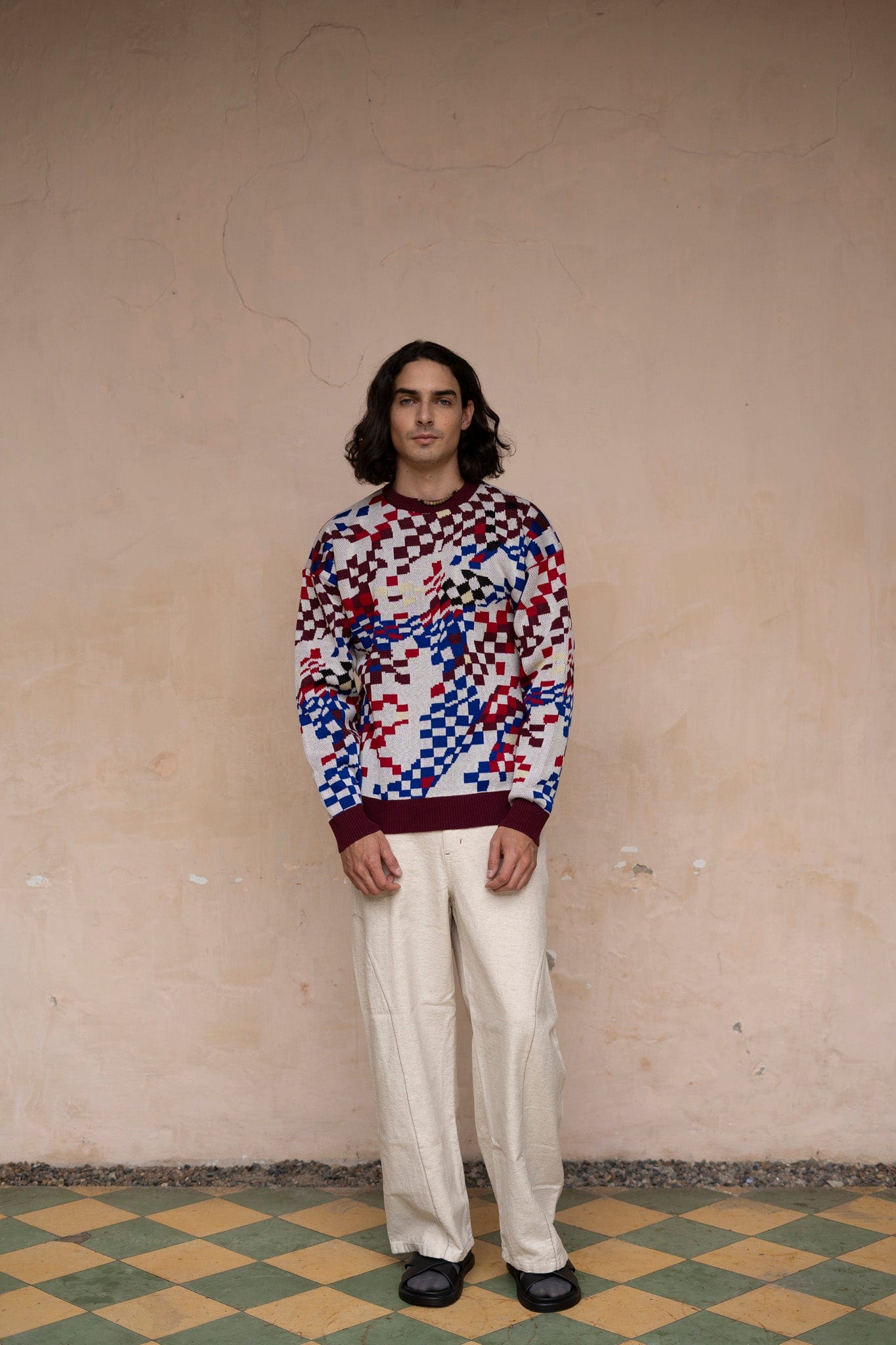 Sweater tejido Cosmos blanco - imagen 2
