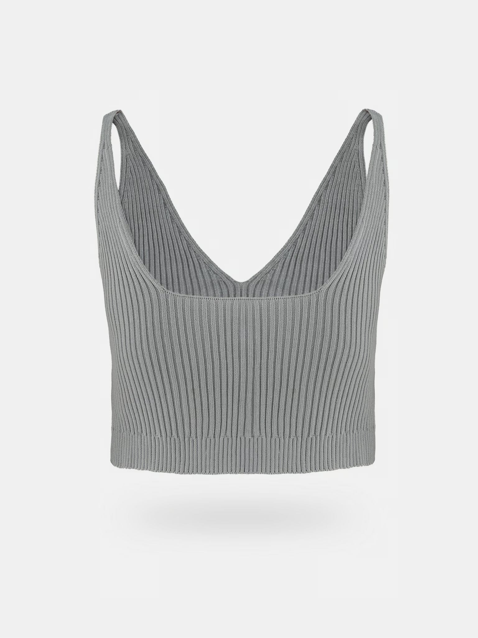 BASIC KNIT TANK TOP - LIGHT GRAY - imagen 4