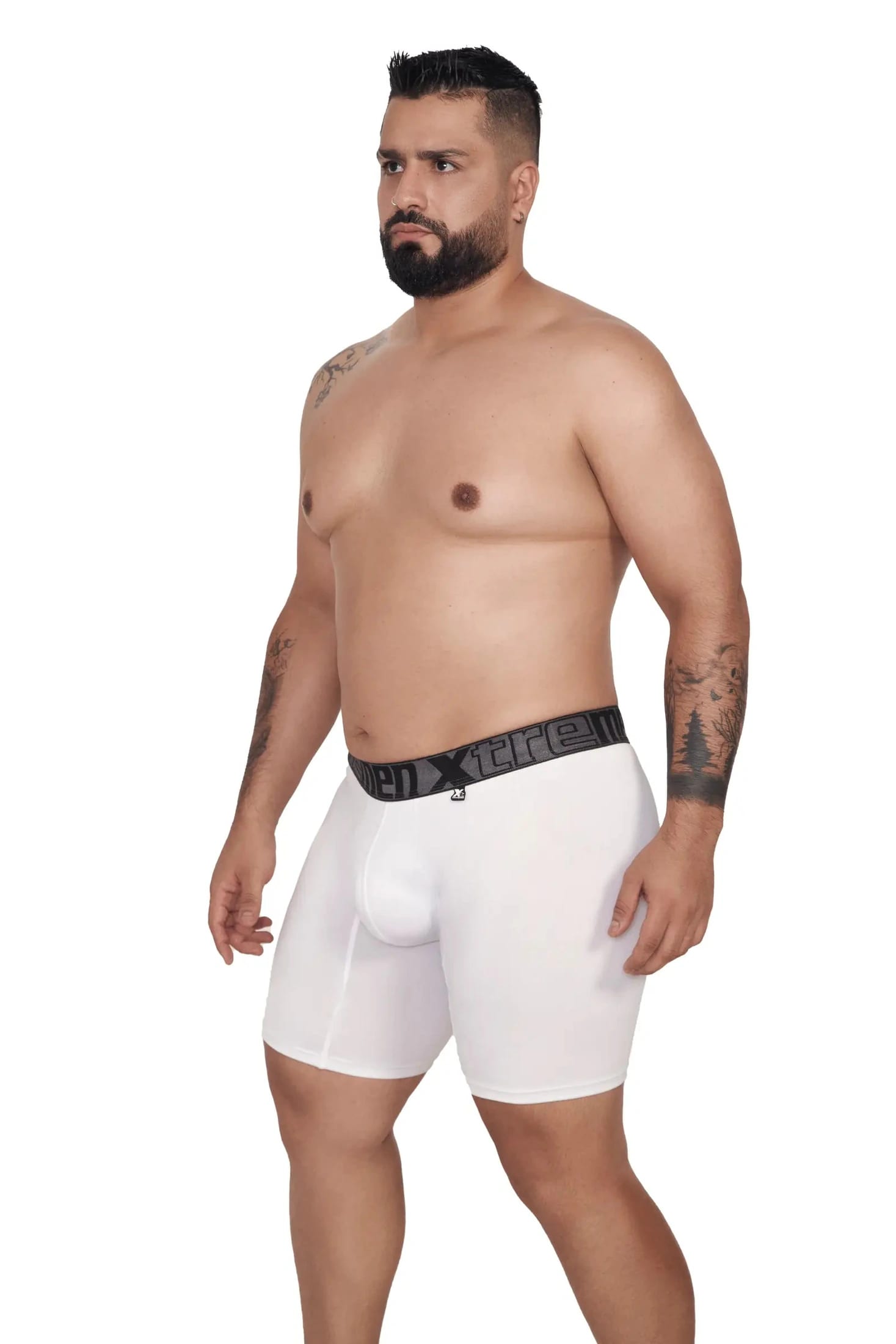 BOXER MICROFIBRA FONDO ENTERO EXTRAGRANDE BLANCO - imagen 2