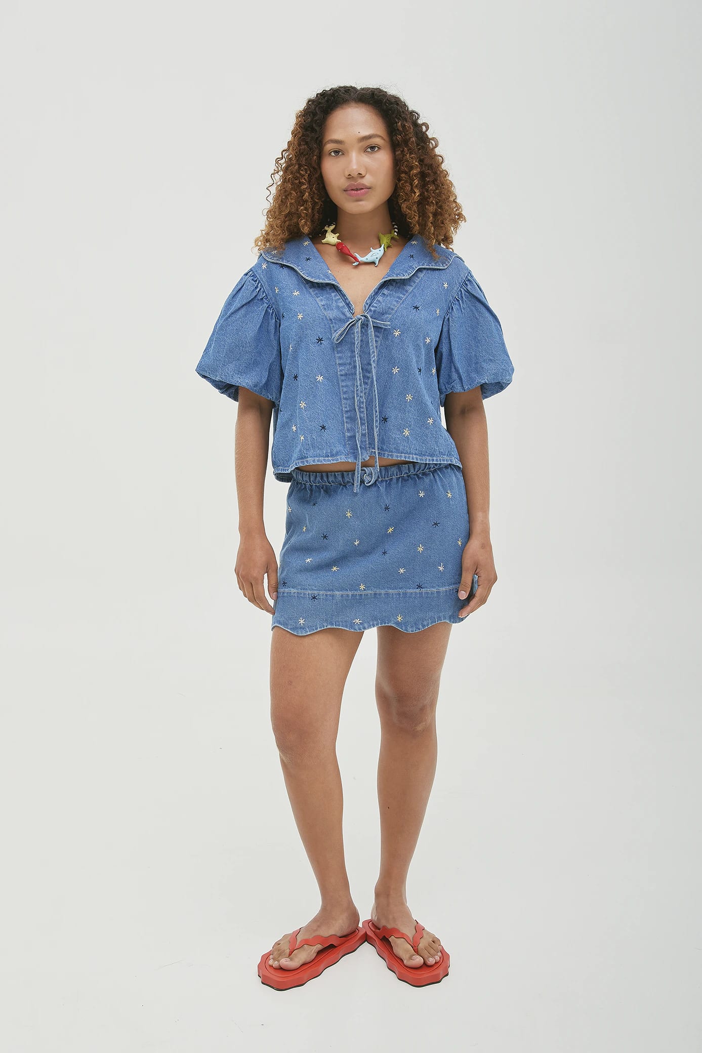 Falda Short Marea Denim - imagen 1