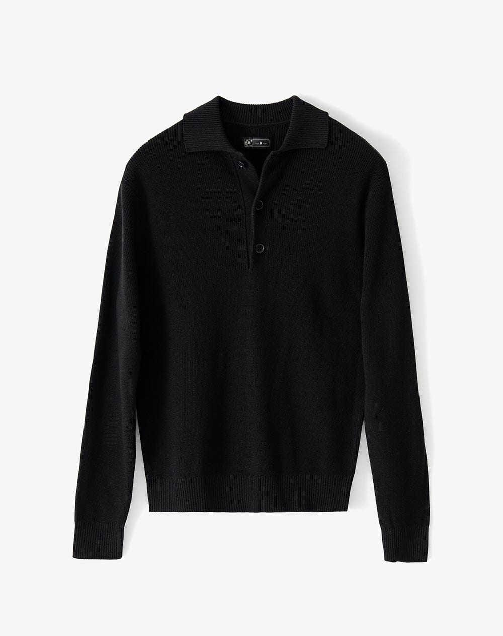 Buzo tipo polo regular negro hombre - imagen 5