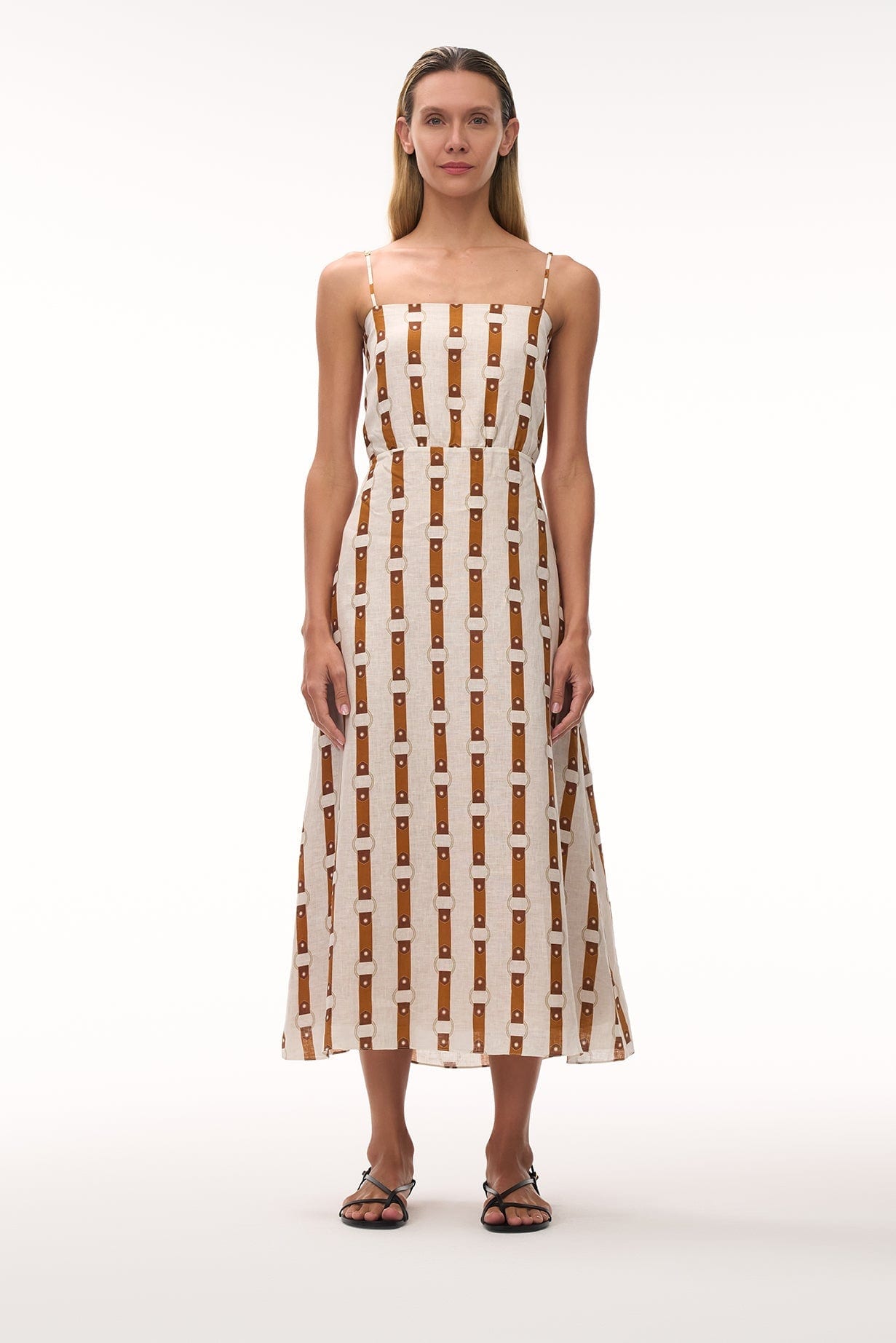 Nativa Linen Midi Dress / Horse Reins - imagen 5