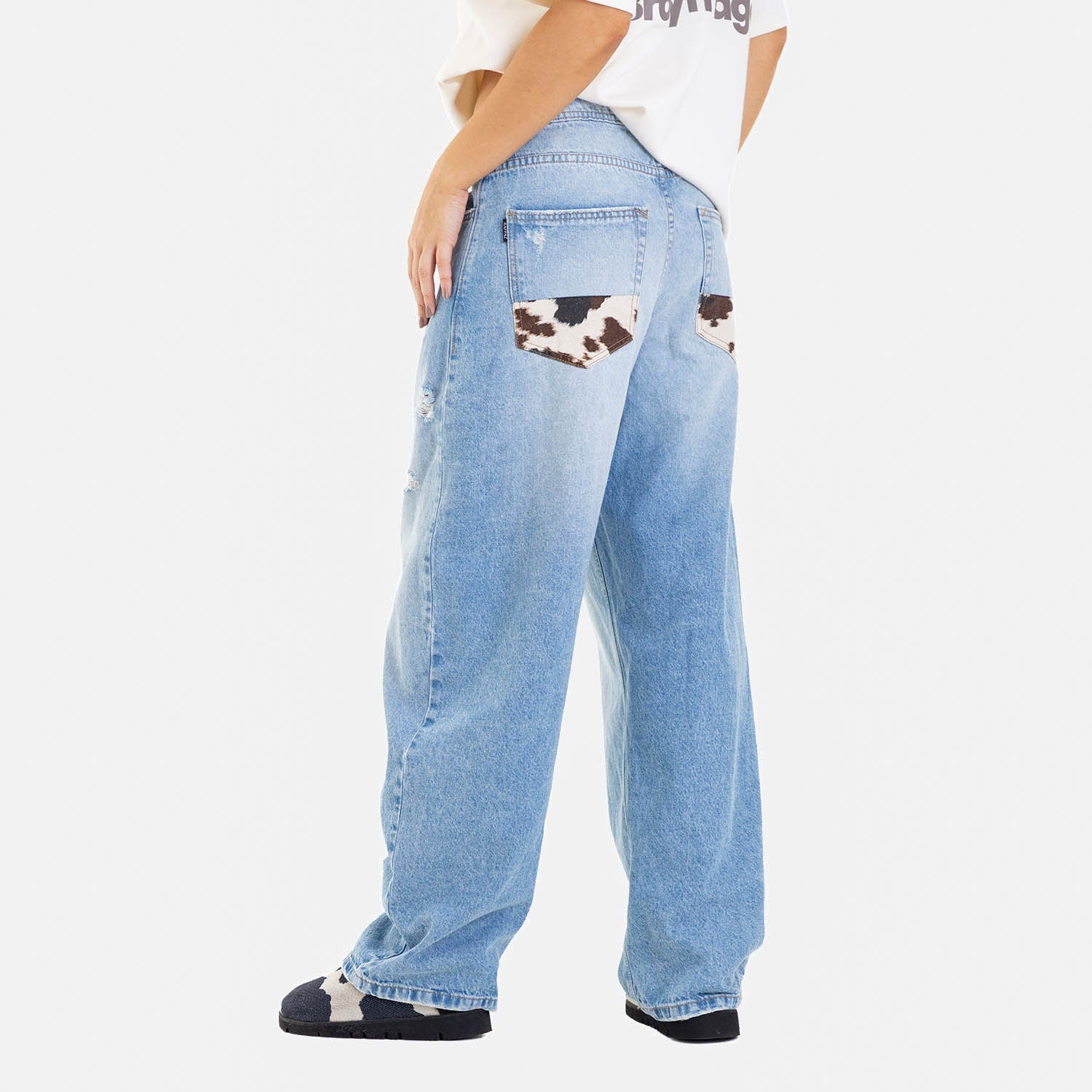 Cow Barrel Fit Denim Light Blue - imagen 12