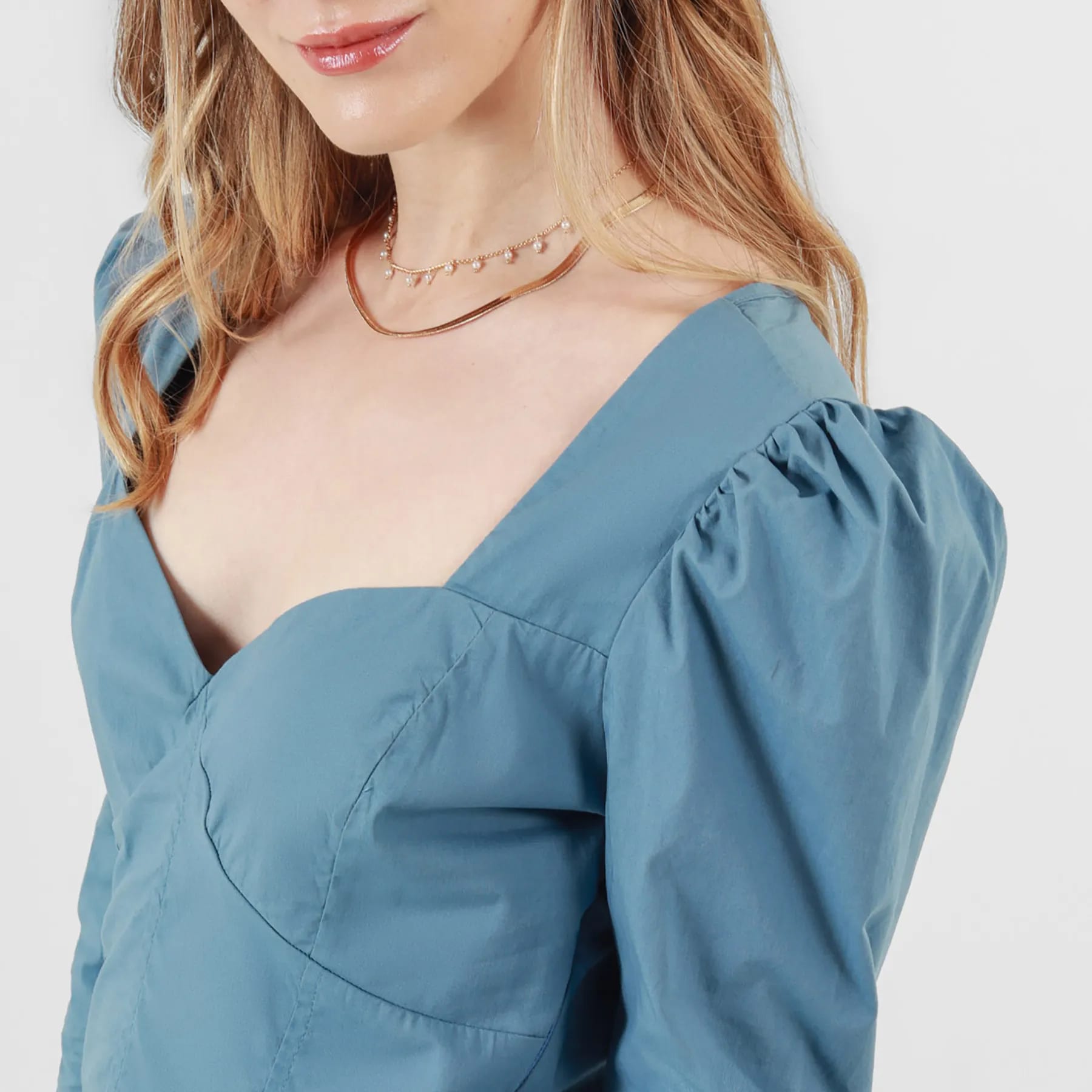 Blusa Cuello V Manga Larga - imagen 7