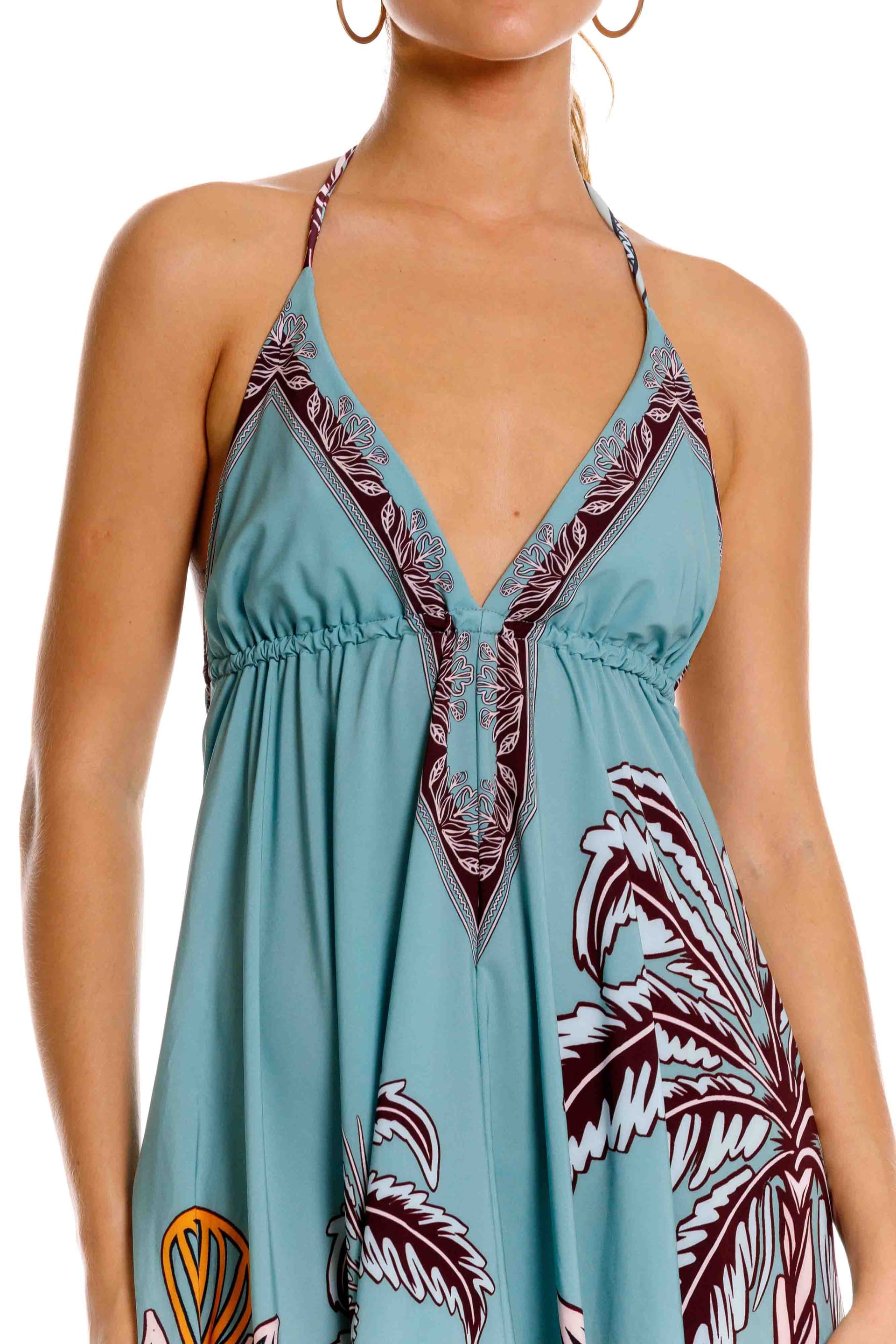 Vestido Largo Bohemia Maxipalms Verde - imagen 3