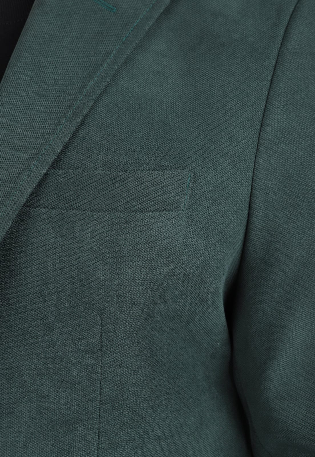 Blazer verde botella solapa clásica - imagen 5