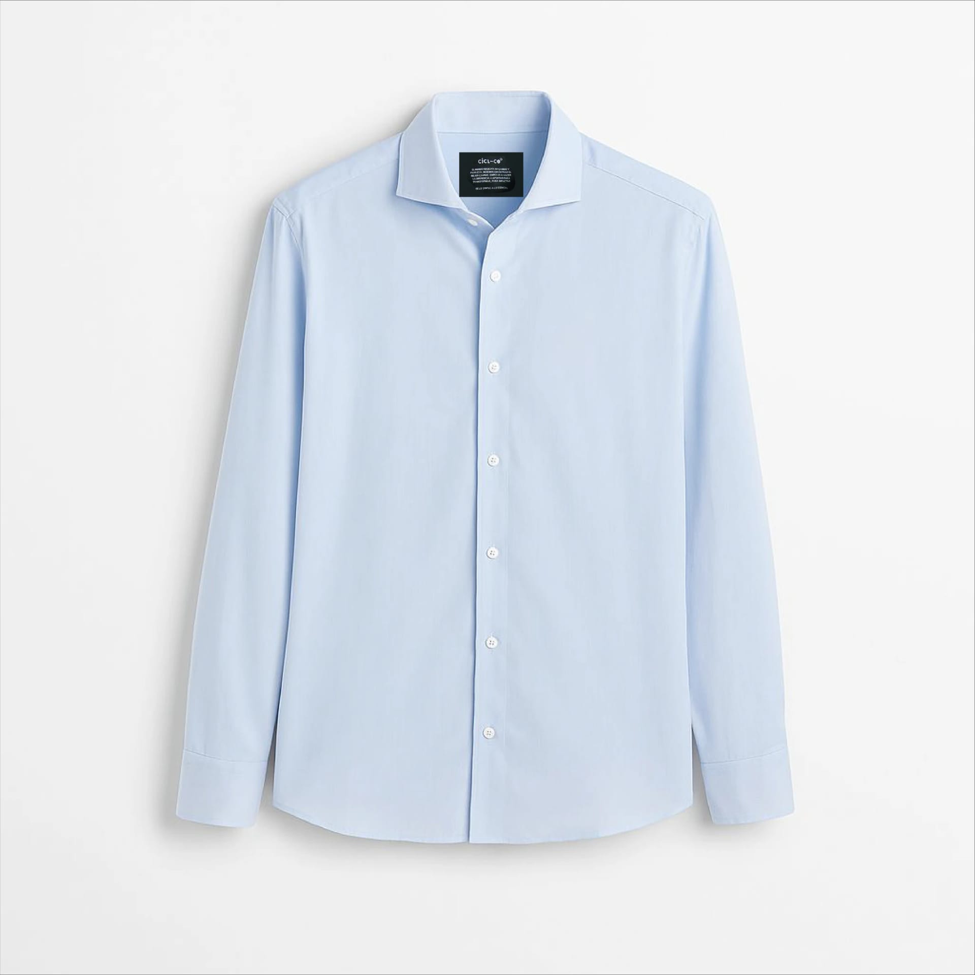 Camisa Hombre Oxford Azul Clara - imagen 4
