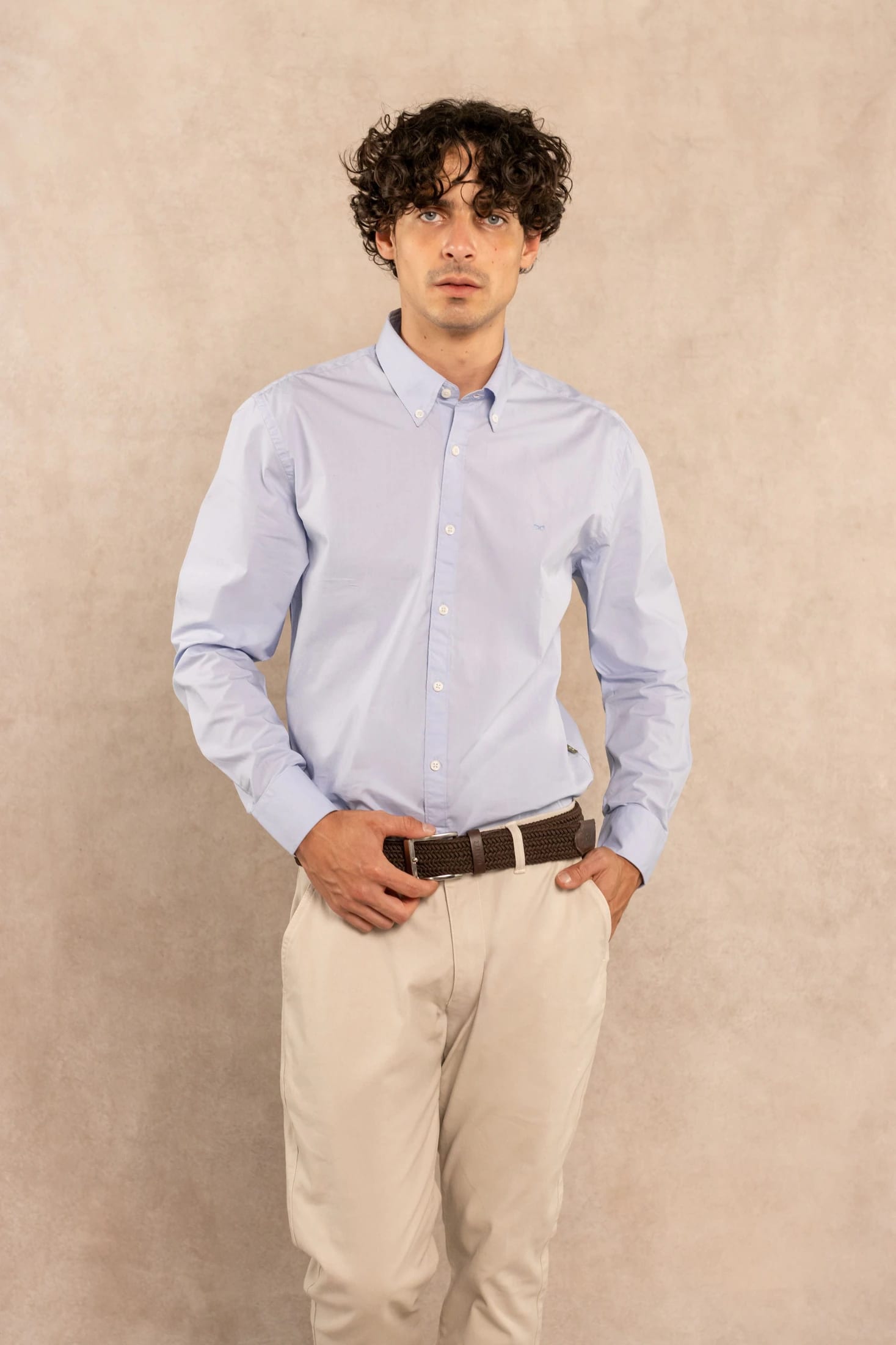 Camisa Antimanchas Popelina Light Blue - Talla Regular - imagen 7