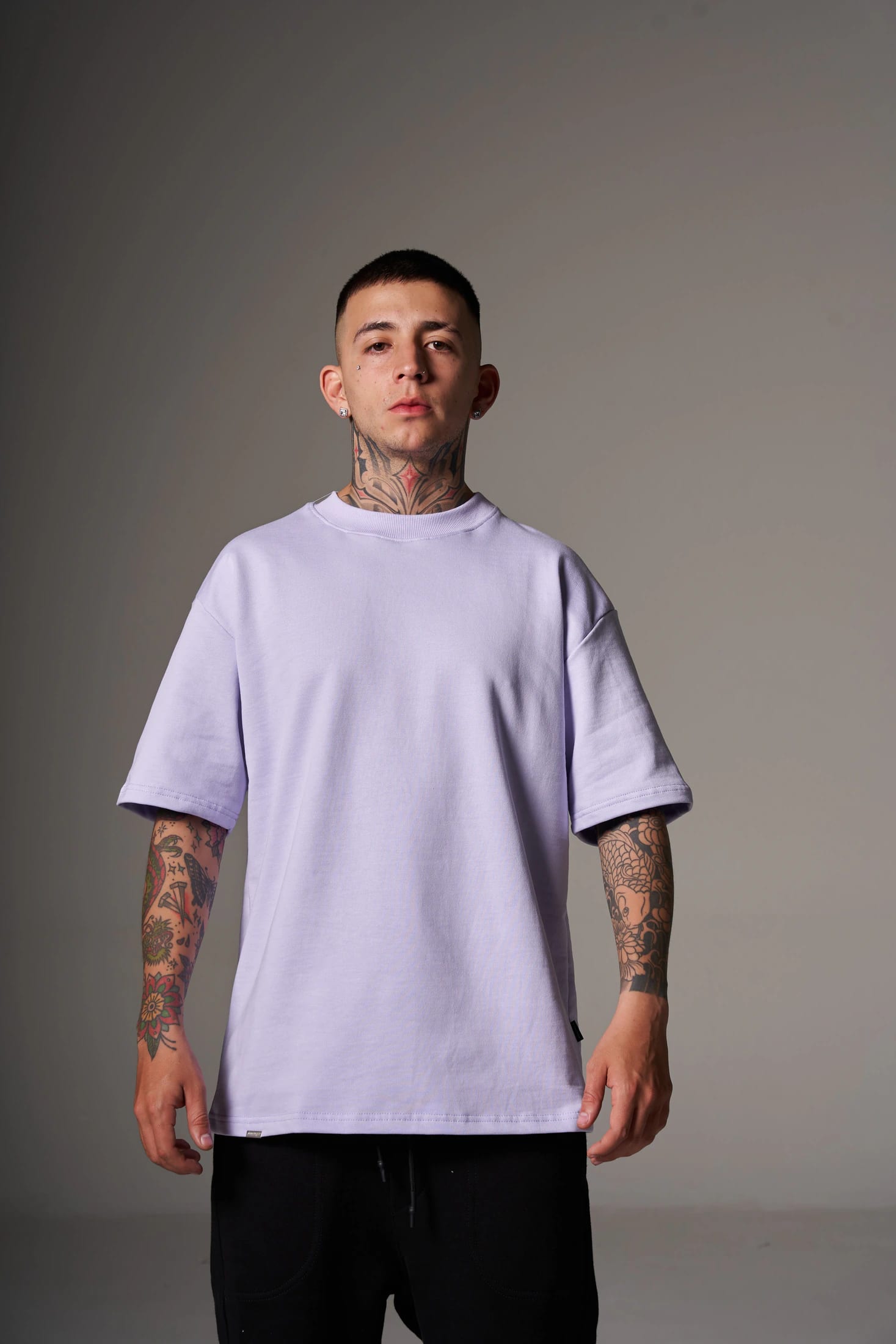 CAMISETA 300 GRAMOS 100% ALGODÓN LILA - imagen 1