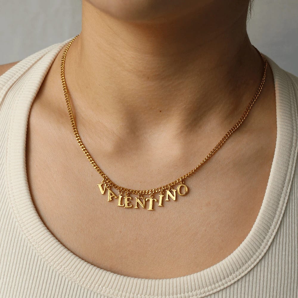 PreOrder Cadena 9 Letras Gold - imagen 2
