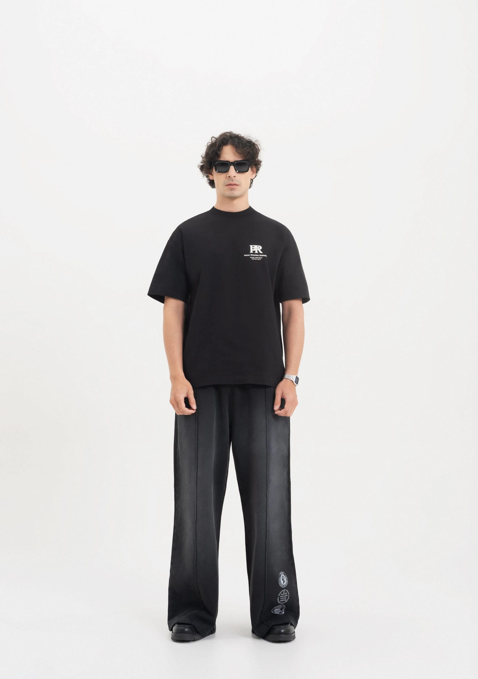 Across The Lines Black Pure Worldwide T-Shirt - imagen 5