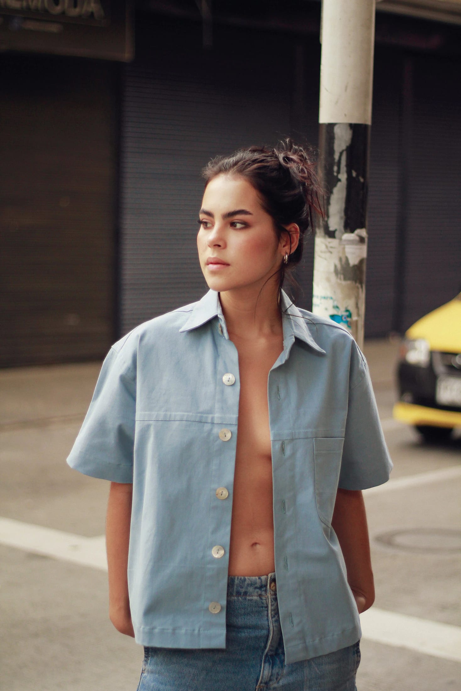 Camisa Lona | azul piedra - imagen 3