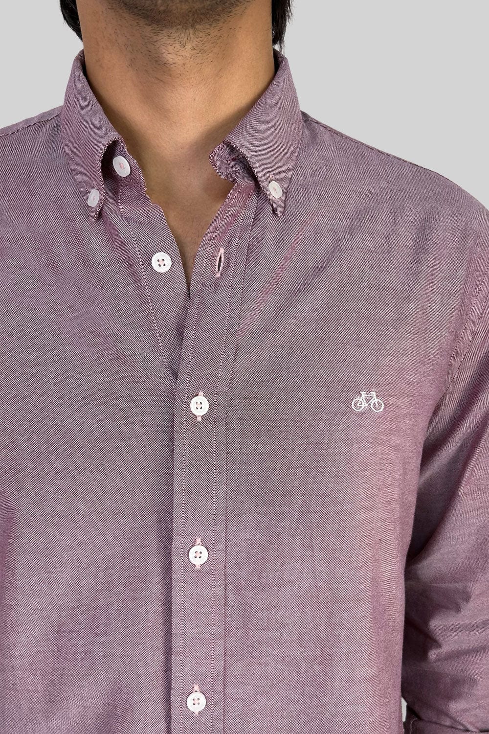 CAMISA OXFORD DOTTED RED - imagen 2