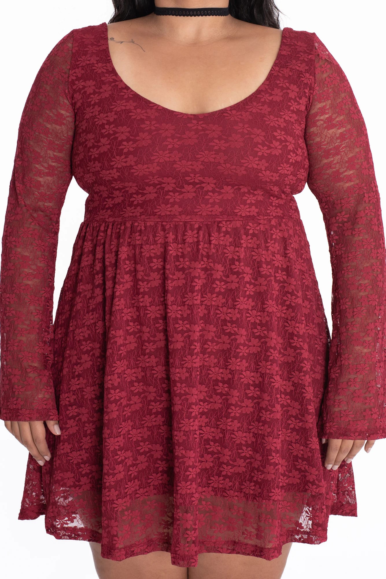 Vestido Florencia Vinotinto - imagen 14