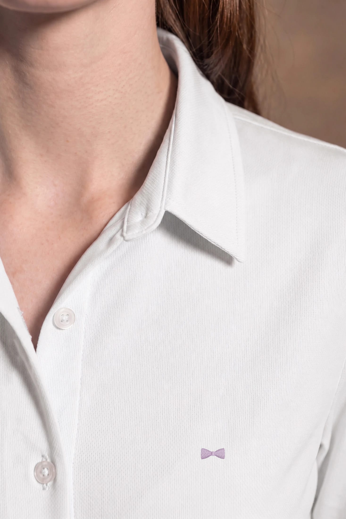 Camisa Perfromance Oxford De Mujer Blanco - imagen 3