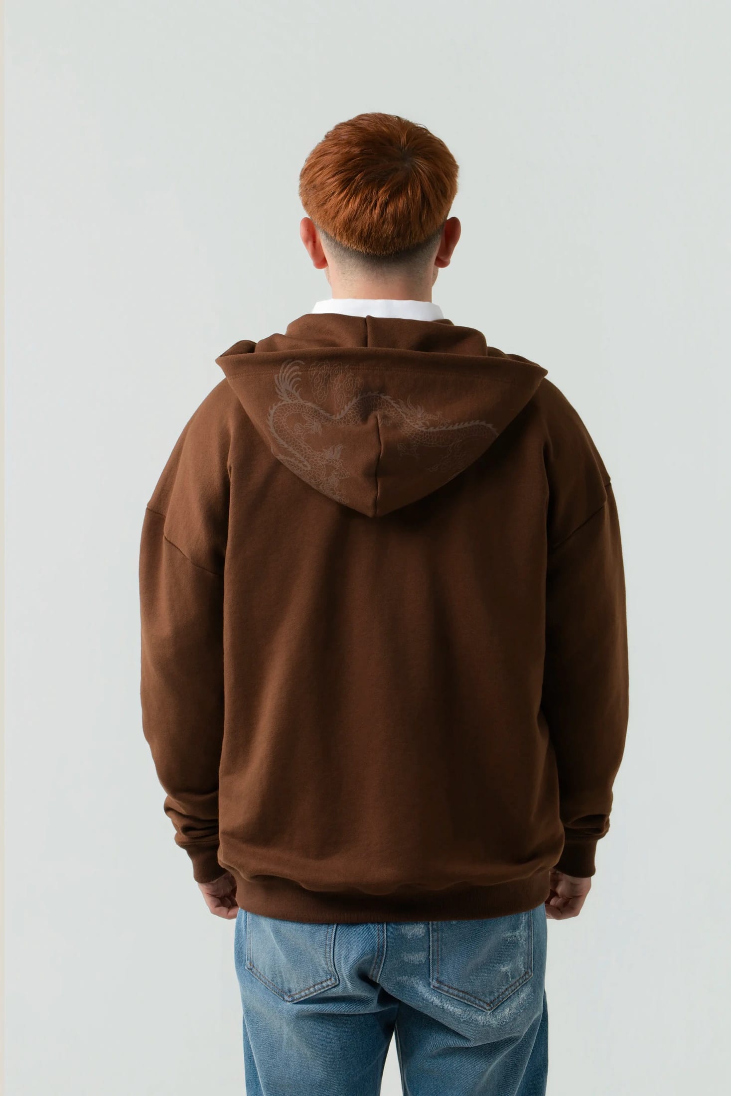 BUZO ABIERTO COLOR SHAVED CHOCOLATE - imagen 4