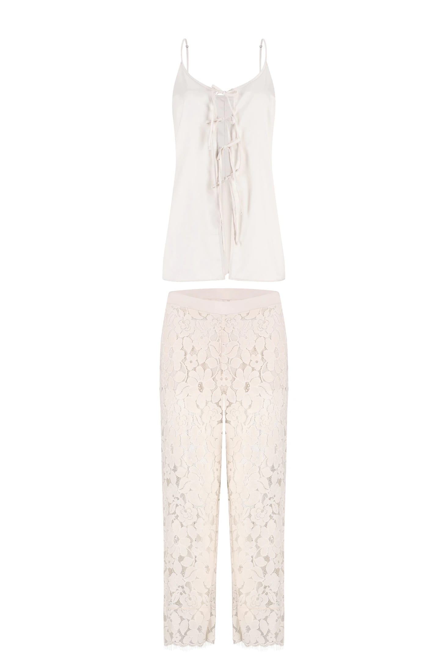 PIJAMA PANTALON ELLIPSE AURA CRUDO - imagen 4