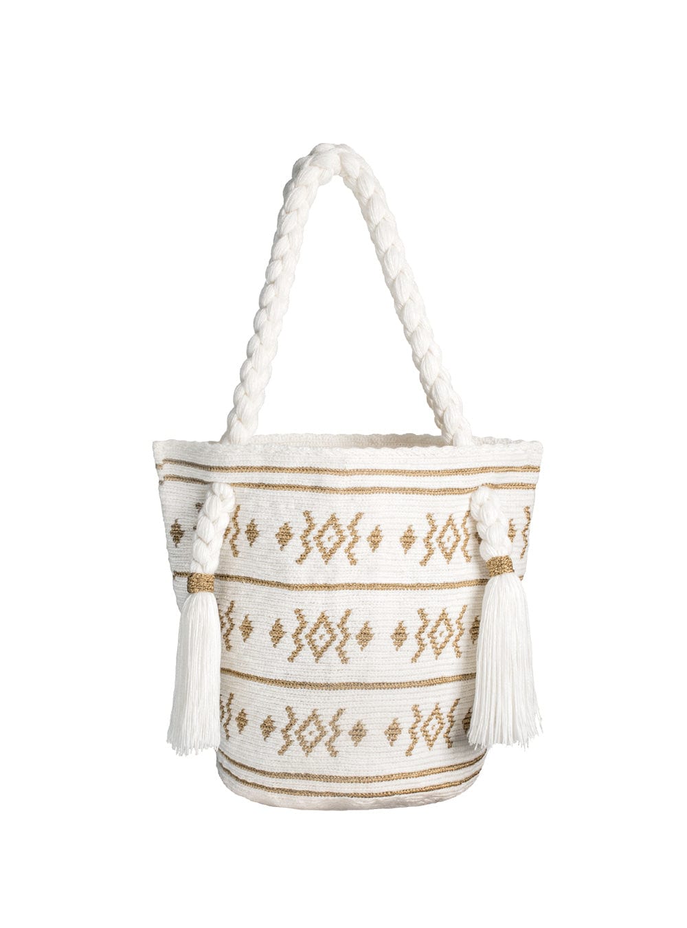 Tote bag  wayuu silver gold - imagen 2