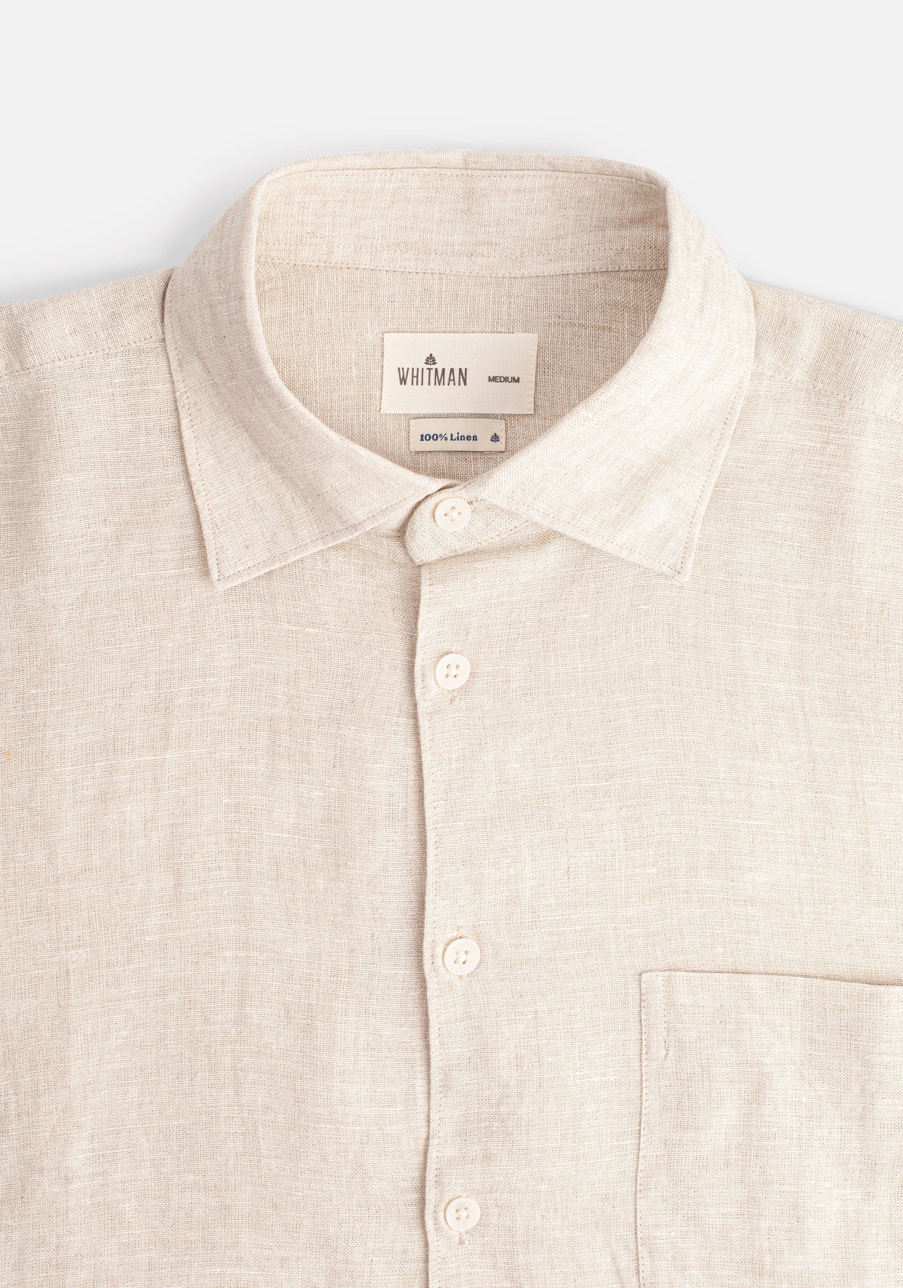 Camisa H Boxy Lino Avena - imagen 2
