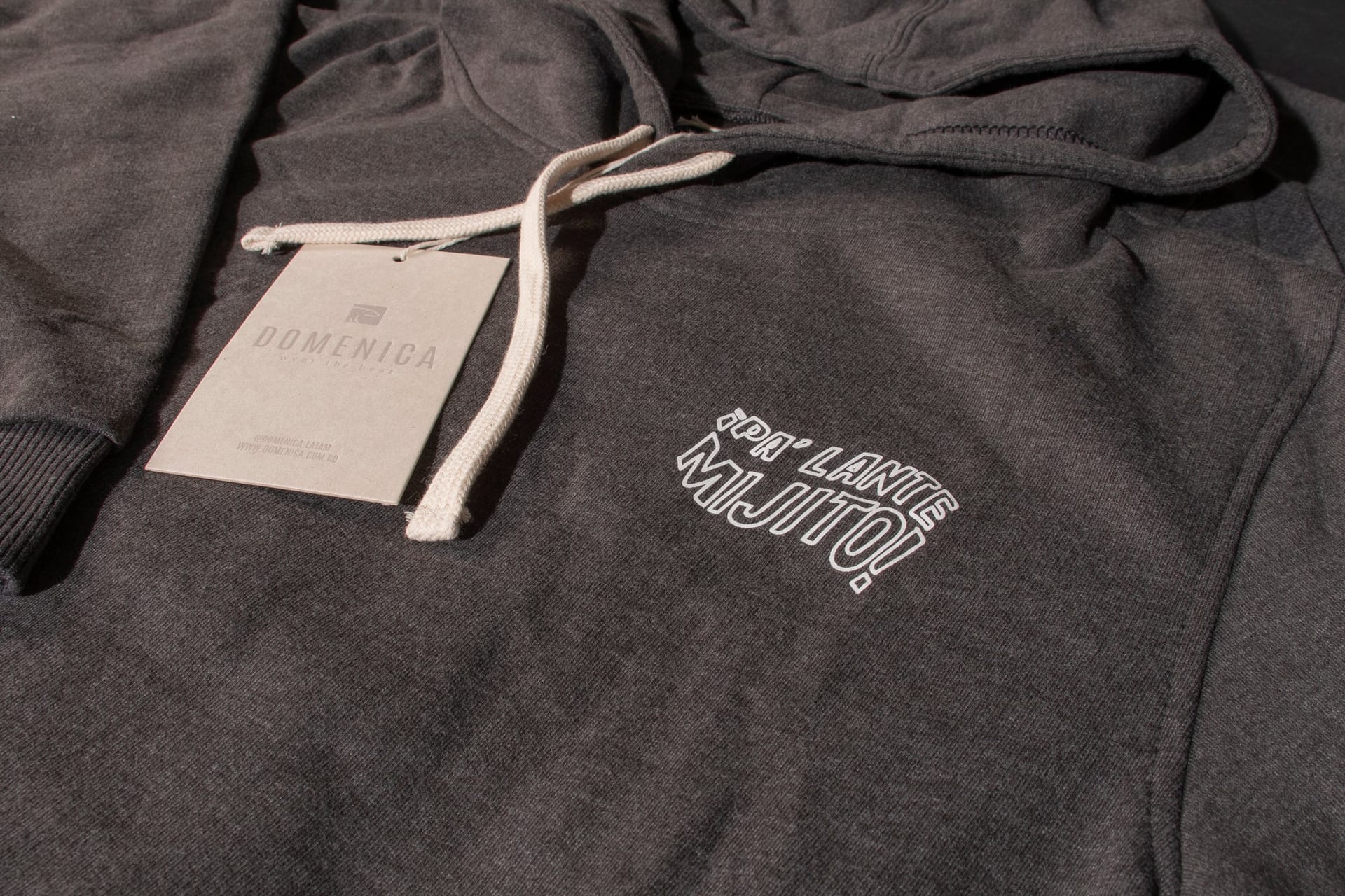 HOODIE GRIS GO RIGO GO X DOMENICA - UNISEX - imagen 1