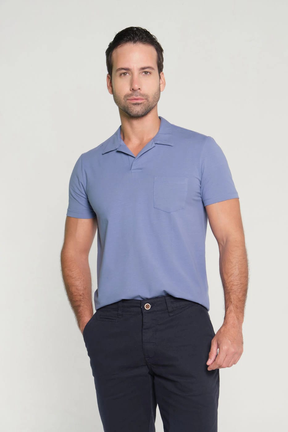 Camiseta Regular Polo Azul Colbalto - imagen 1
