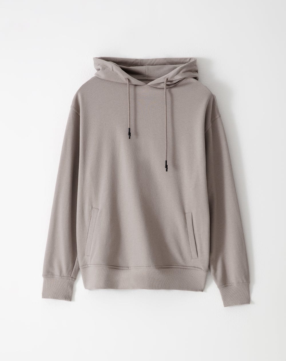 Buzo relax tipo hoddie algodón taupe hombre - imagen 6