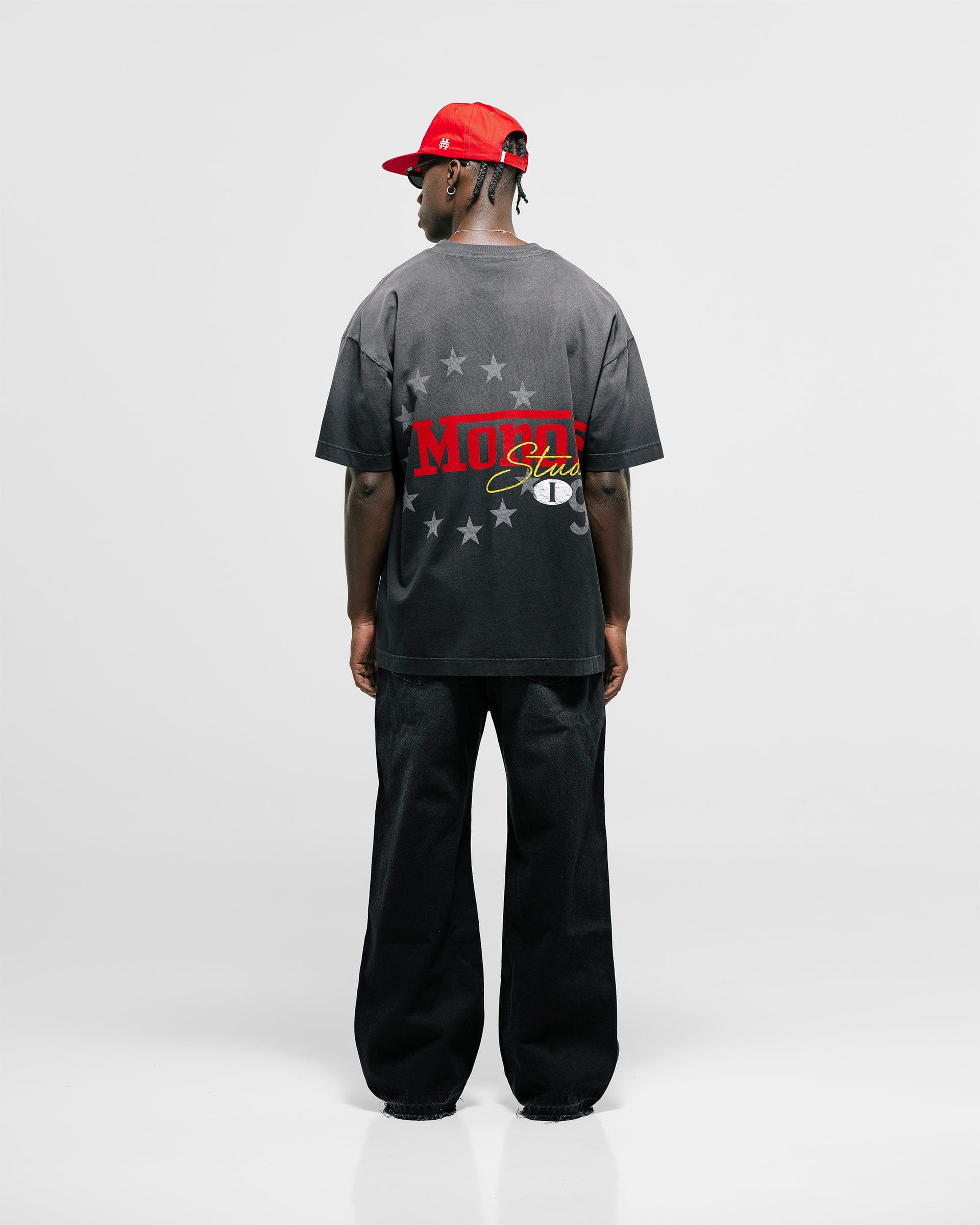 Camiseta Oversized Fit Monza - Negro Desgastado - imagen 5