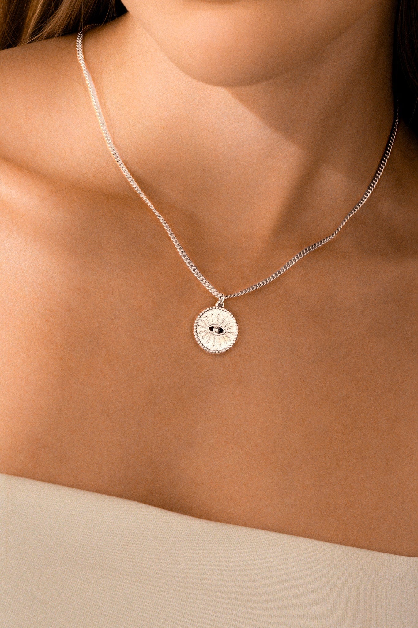 Collar Ojo Turco + Aretes - imagen 3