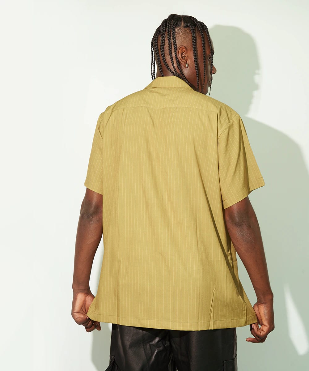 Camp Shirt in Green Pinstripe - imagen 3