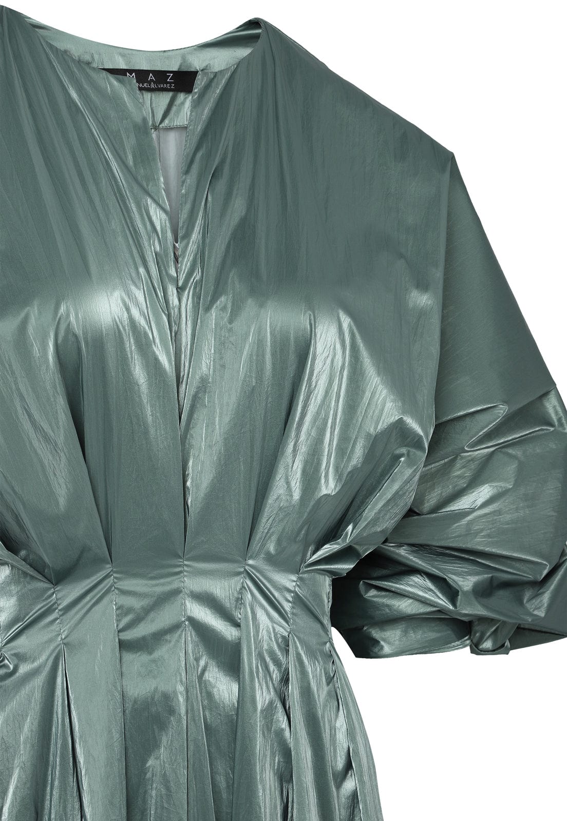 METALLIC PIN TUCK DRESS - imagen 5
