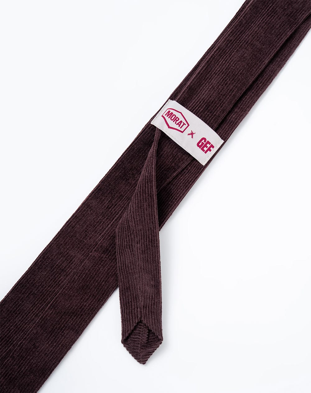 Corbata corduroy café unisex GEF | MORAT - imagen 4