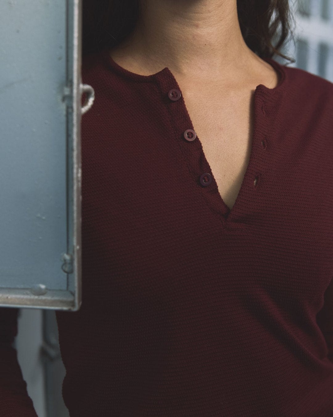 Regatta Henley Burgundy - imagen 2