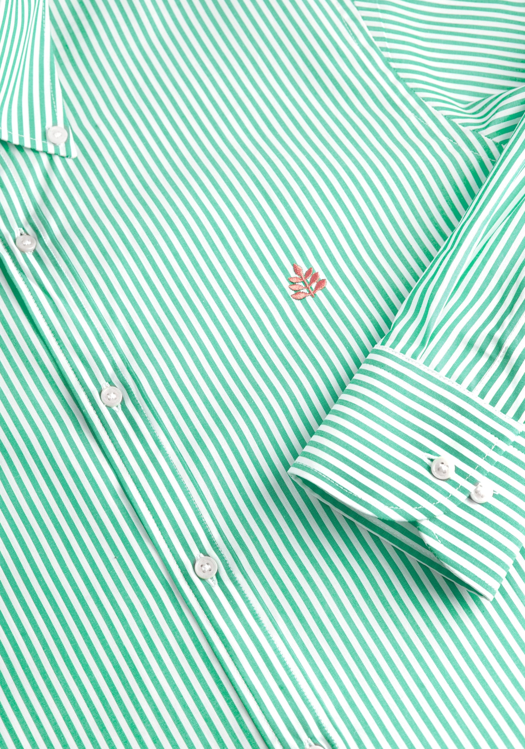Camisa H CBD Rayas L-Sal Verde Medio - imagen 2