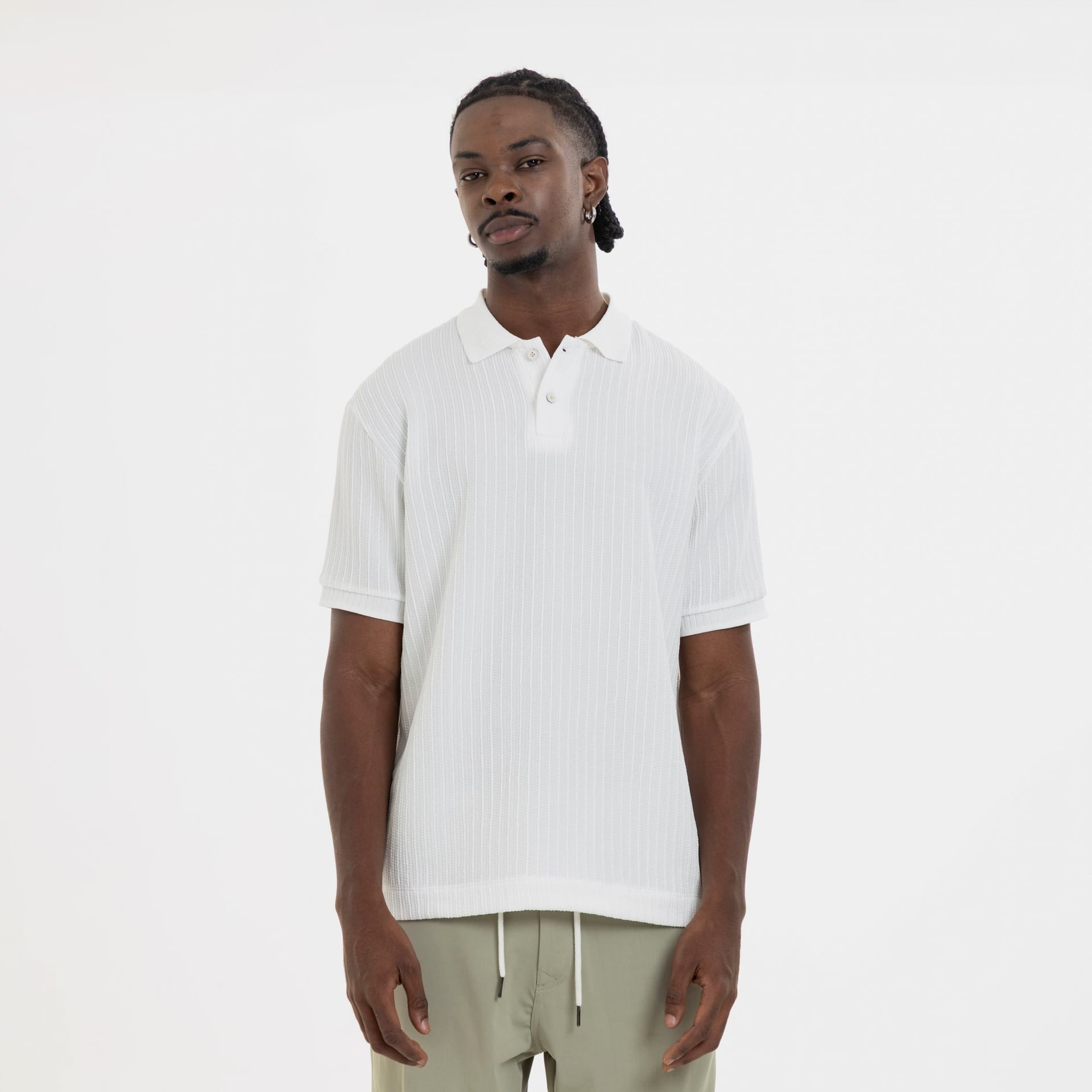 Refined Polo Knit Ivory - imagen 1