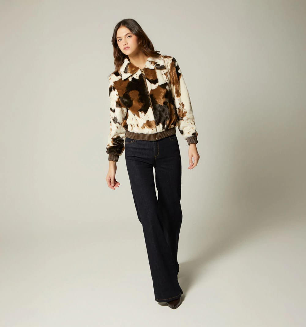 Chaqueta estampado vaca - imagen 1