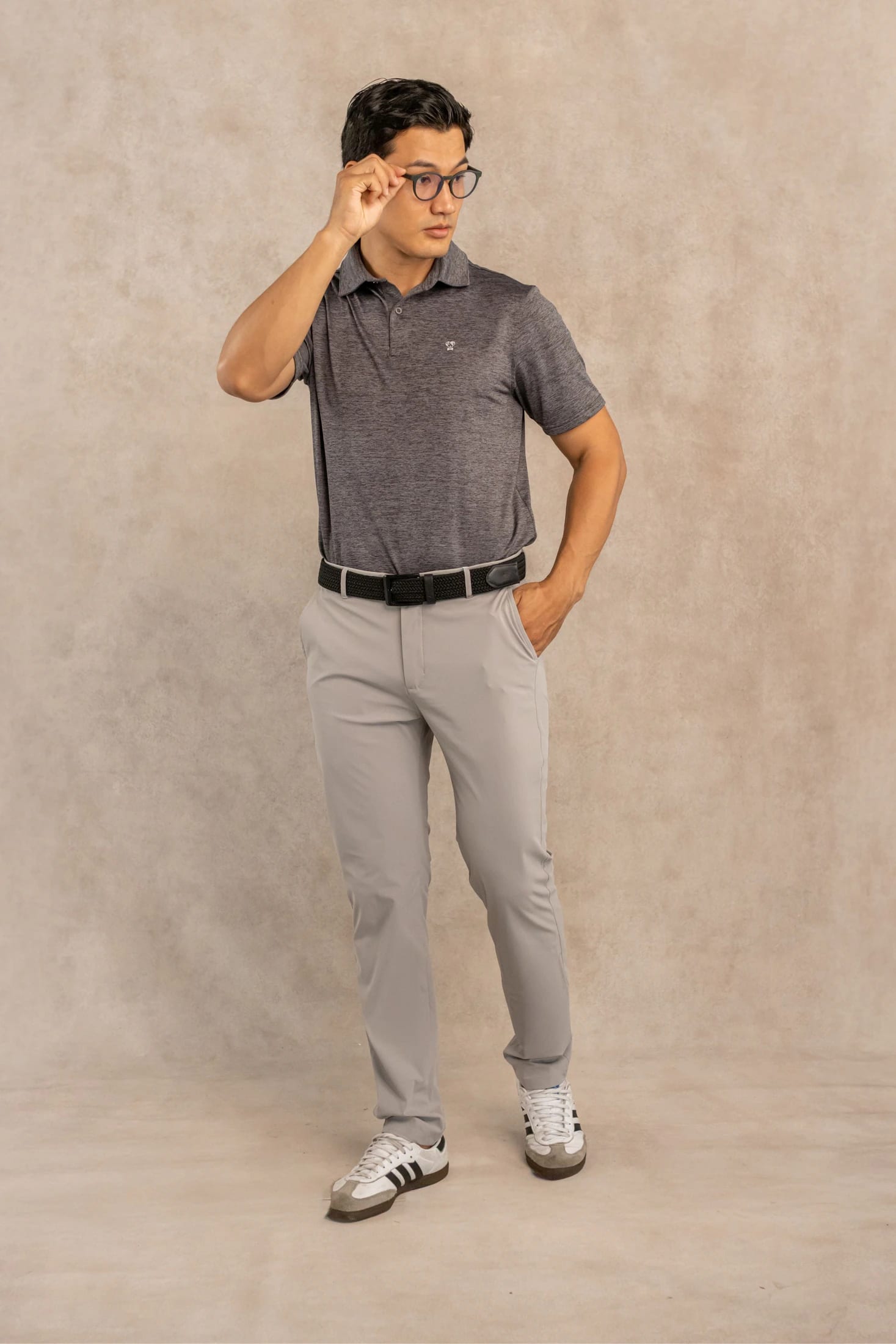 Polo Performance Antiarrugas Gris Jaspe - imagen 4