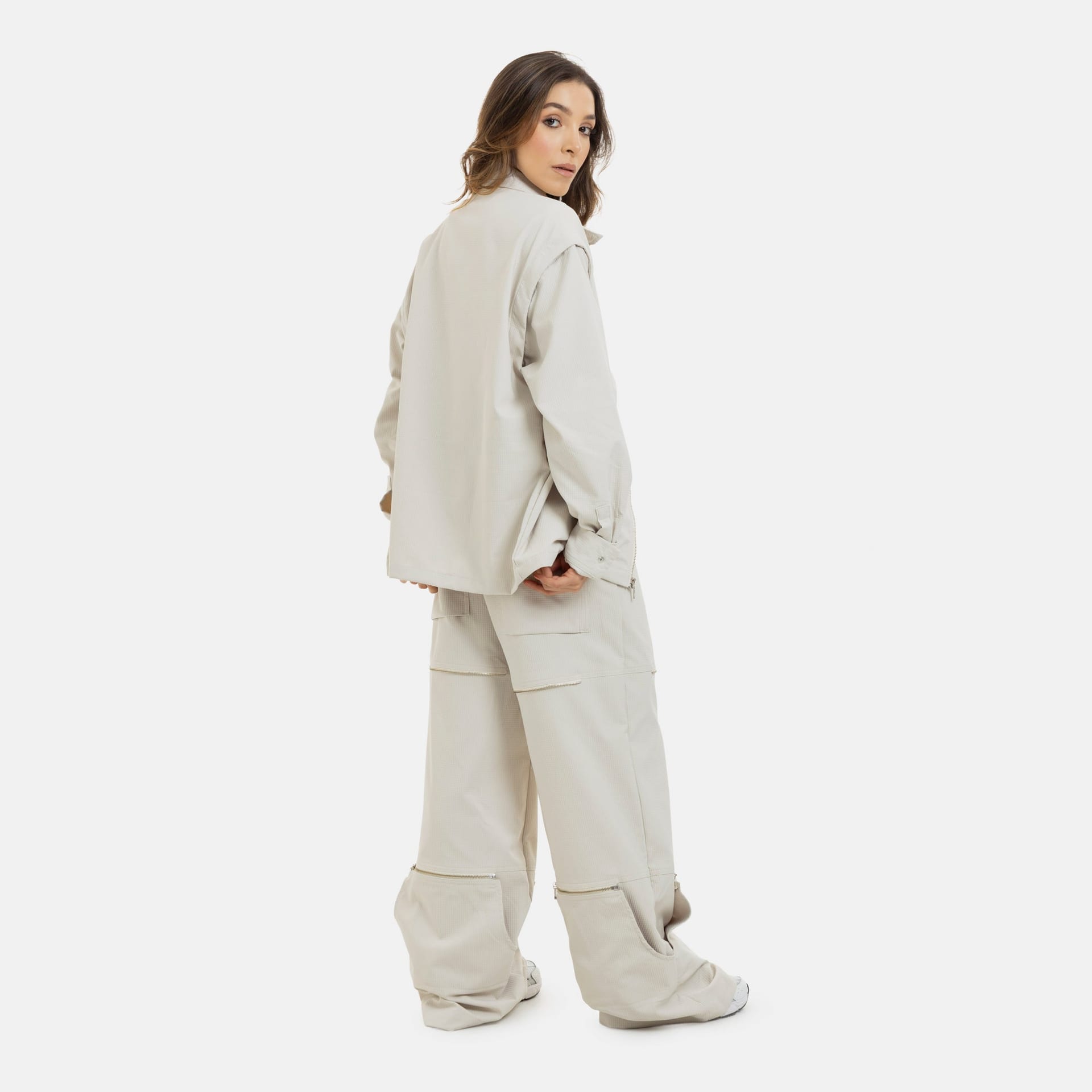 Convertible Utility Jacket Beige - imagen 18