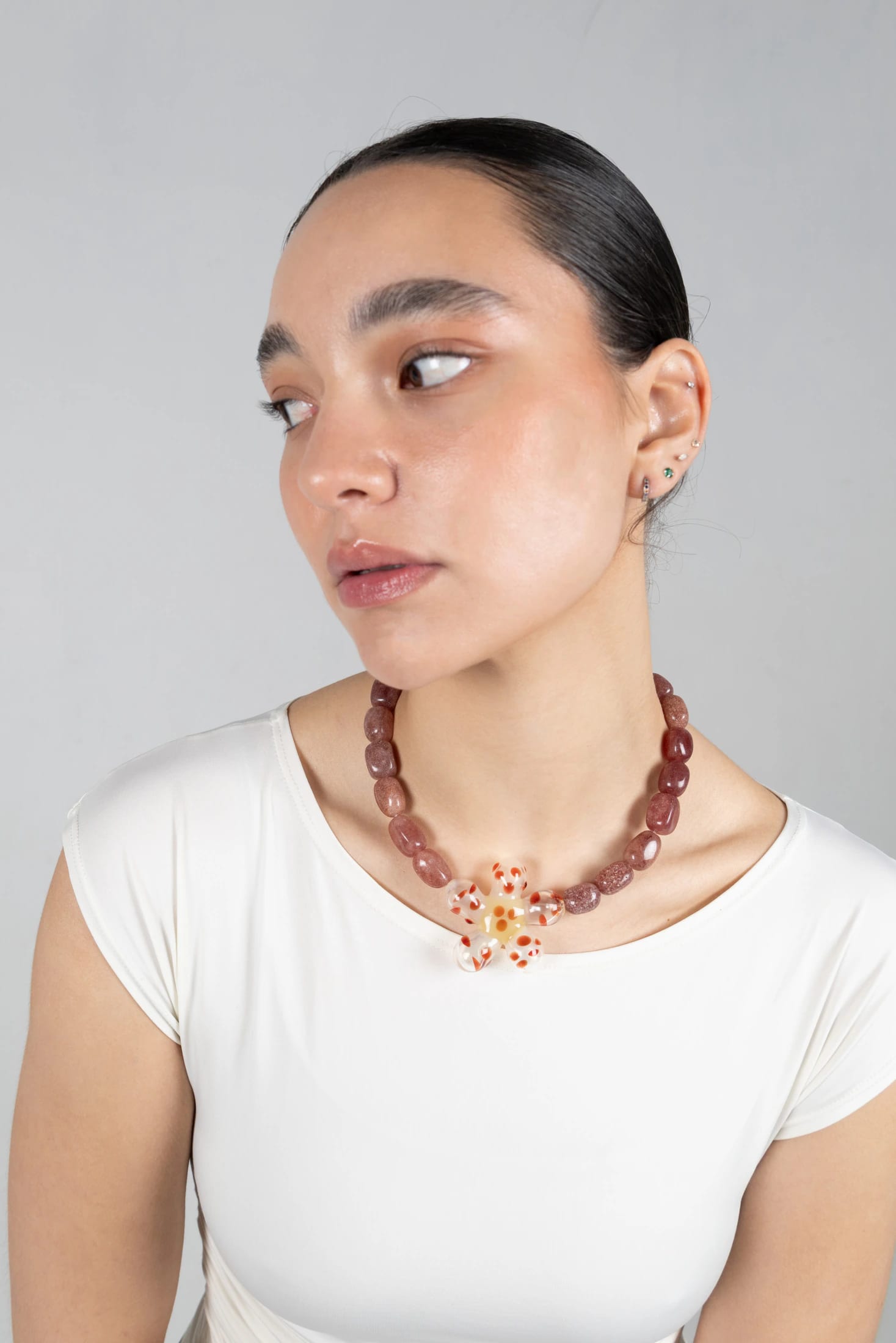 collar flor tropical - imagen 3