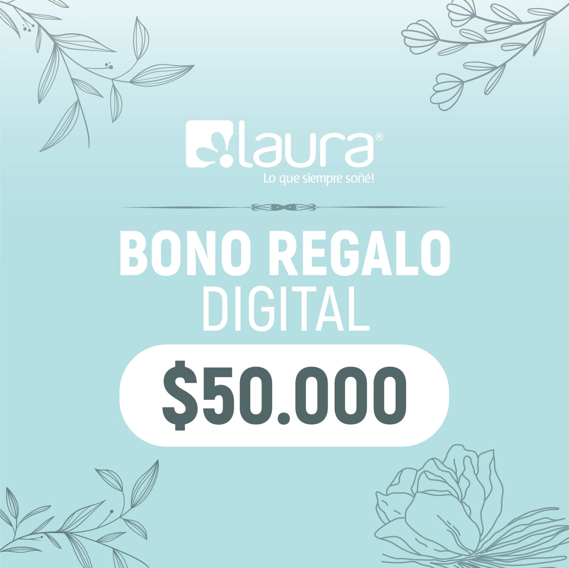 BONO DE REGALO DIGITAL $50.000 - imagen 1